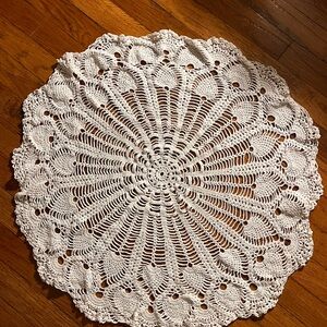 Elegant White Crochet Doily